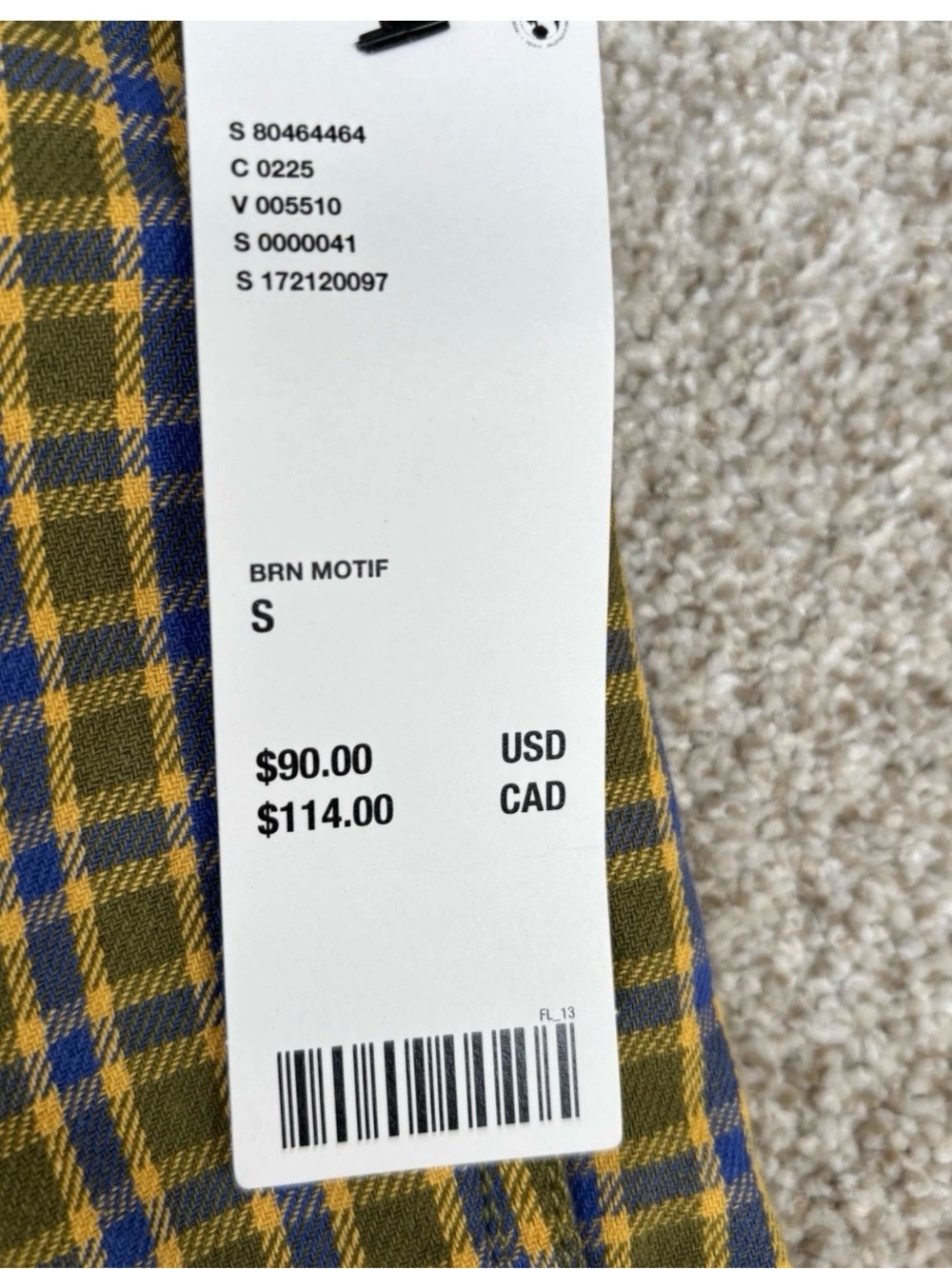 Obey Relaxed Shorts Men's Size Small Yellow Blue Checkered NWT - Picture 4 of 14